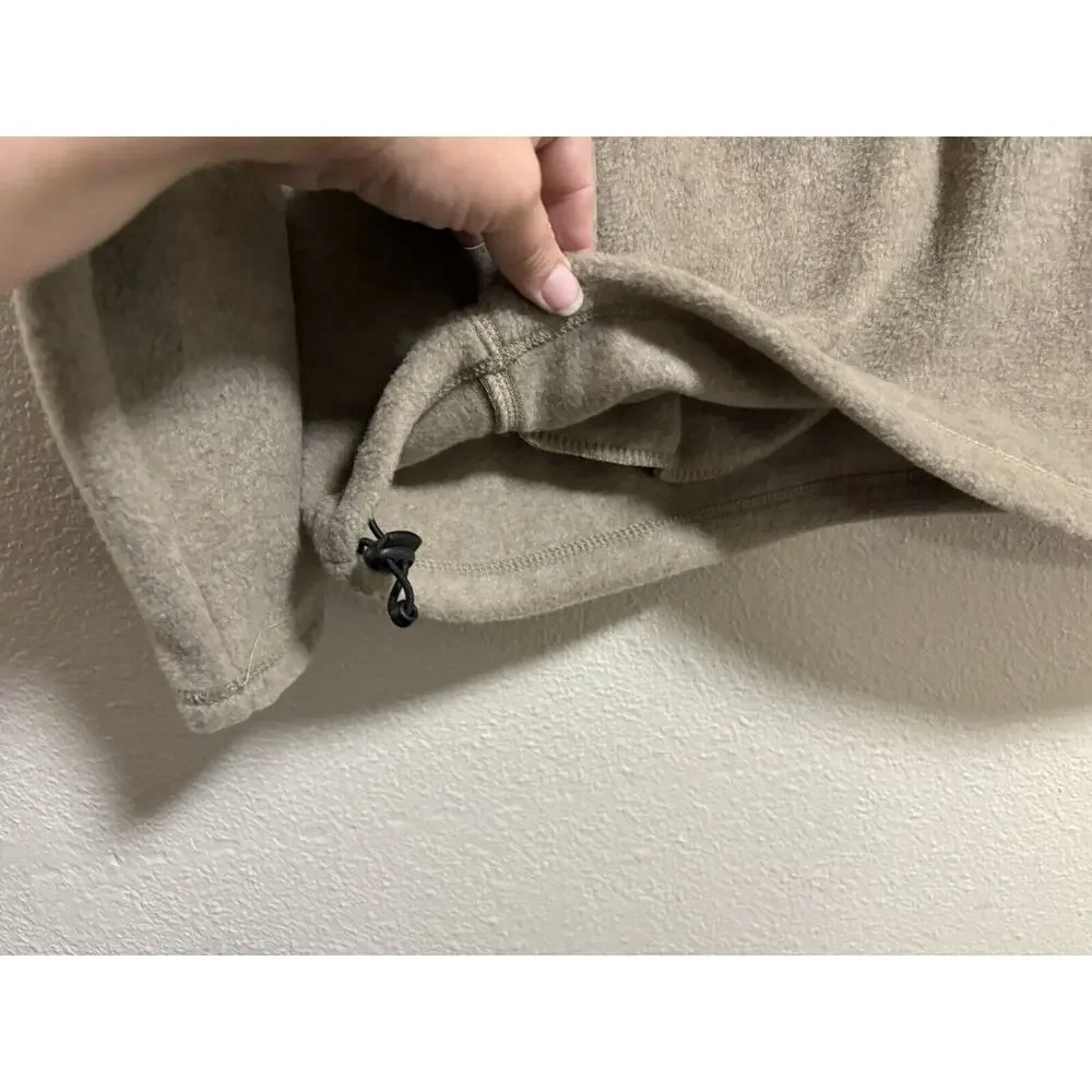 Arctic Fleece Sweater Men's Tan 1/4 Zip Grandpa Outdoor Camp Winter NWT Size M